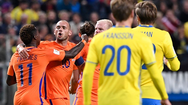 Sneijder ghi ban giup Ha Lan cam hoa Thuy Dien hinh anh