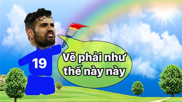 Anh che Willian, Costa dua nhau ve cau vong hinh anh