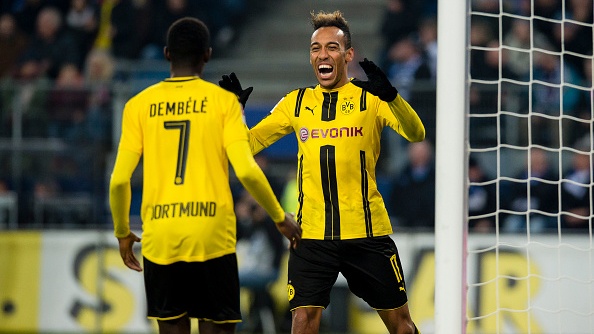 Aubameyang ghi 4 ban giup Dortmund thang dam Hamburger hinh anh
