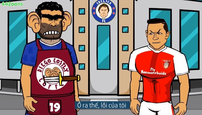 Man hoi dap vui nhon giua Costa va Sanchez hinh anh