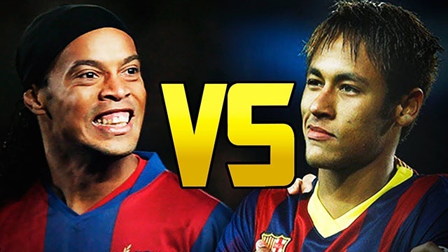 Nhung pha lam ban giong nhau cua Neymar vs Ronaldinho hinh anh