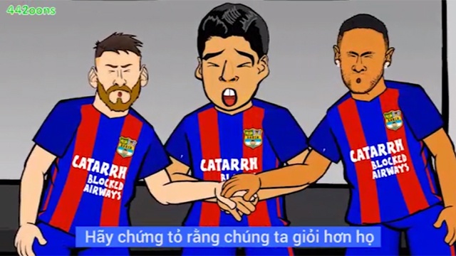 Hoat hinh vui: MSN phan tran sau tran thua Juventus hinh anh