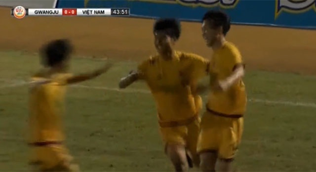 Video ban thang duy nhat giup U19 Gwangju danh bai U19 Viet Nam hinh anh