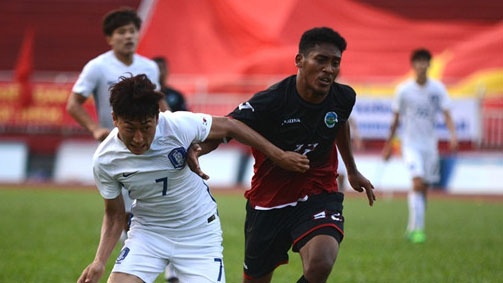 Video U22 Han Quoc bi U22 Dong Timor cam hoa hinh anh