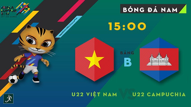 Video truc tiep bong da SEA Games 29: U22 Viet Nam vs U22 Campuchia hinh anh