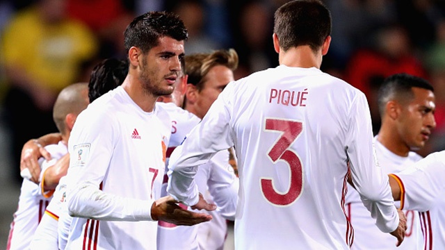 Highlights Morata lap cu dup giup Tay Ban Nha de bep Liechtenstein hinh anh