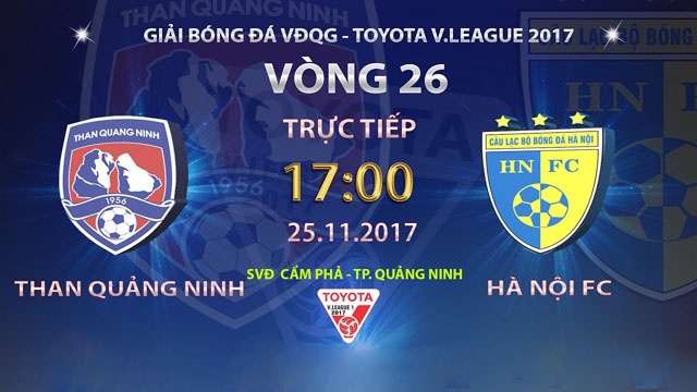 Truc tiep vong 26 V.League: CLB Quang Ninh vs CLB Ha Noi hinh anh