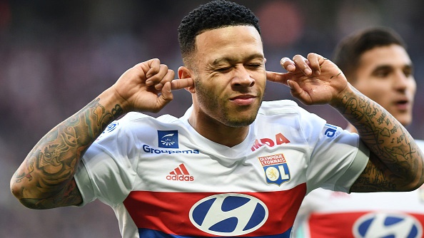 Highlights Depay lap cu dup giup Lyon de bep Nice 5-0 hinh anh
