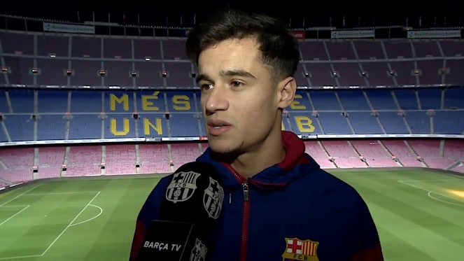 Coutinho: 'That hanh phuc khi duoc choi canh Messi' hinh anh