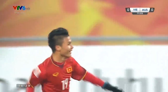 Pha lam ban cua Quang Hai vao luoi U23 Australia hinh anh