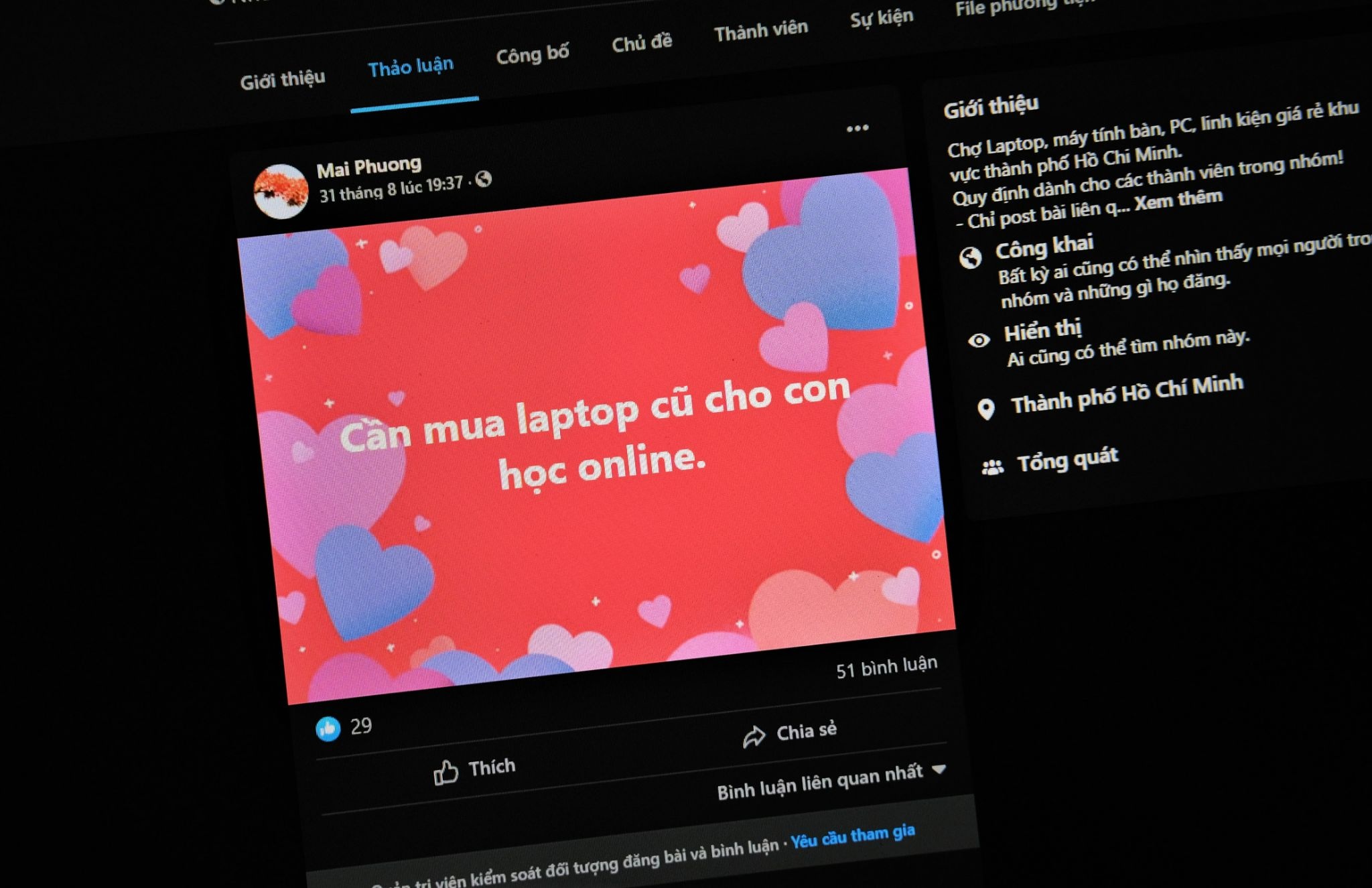 phu huynh mua laptop cu cho con hoc truc tuyen anh 1