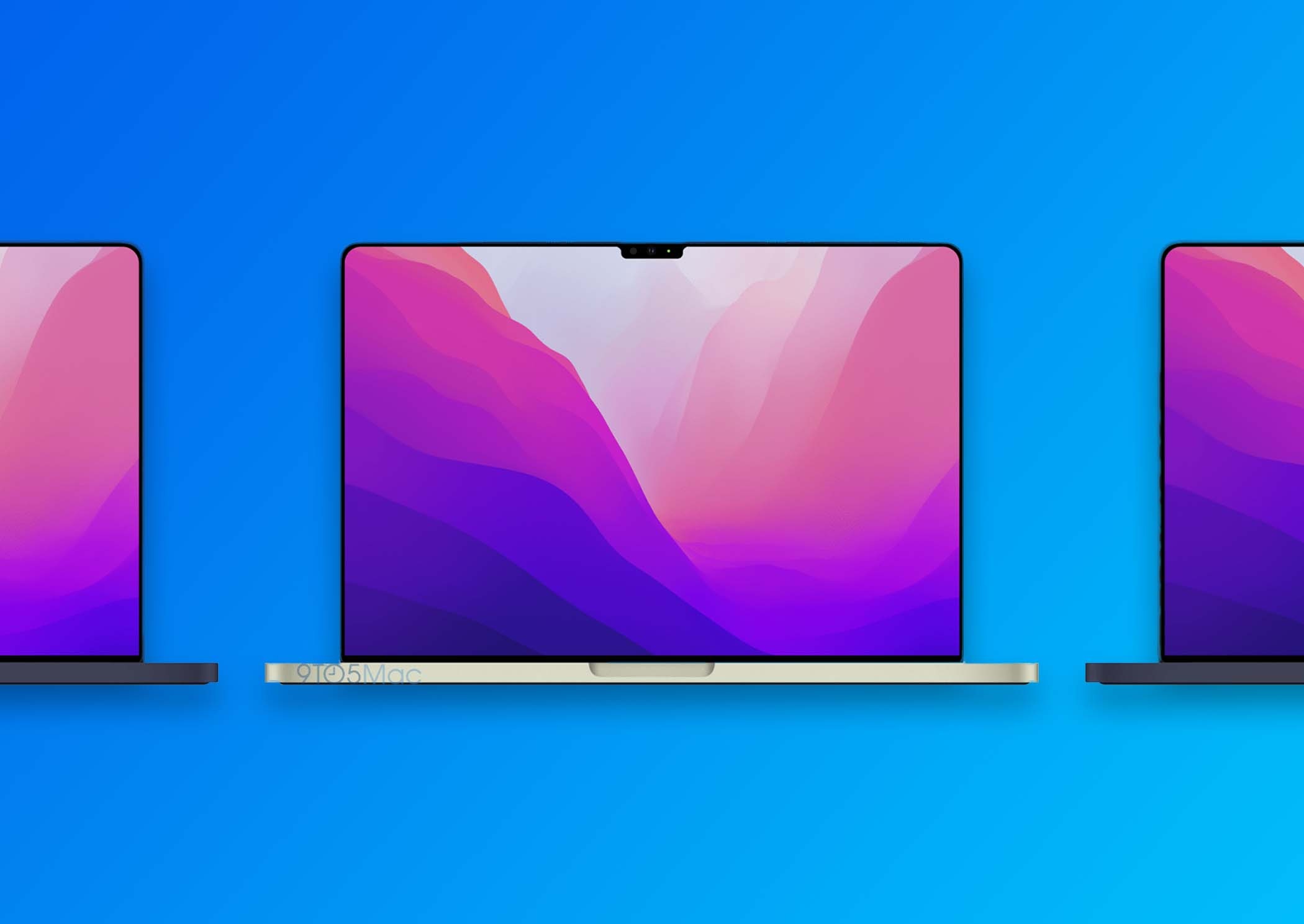 Ban dung MacBook Pro M1X voi man hinh tran vien, khung vuong vuc hinh anh