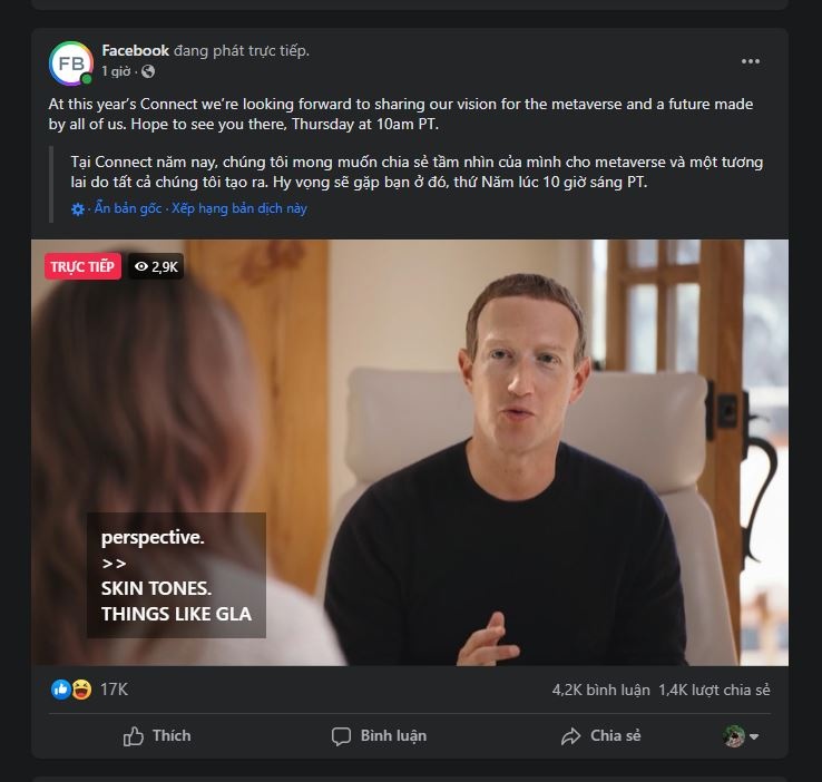 Su kien cua facebook co it nguoi xem anh 1