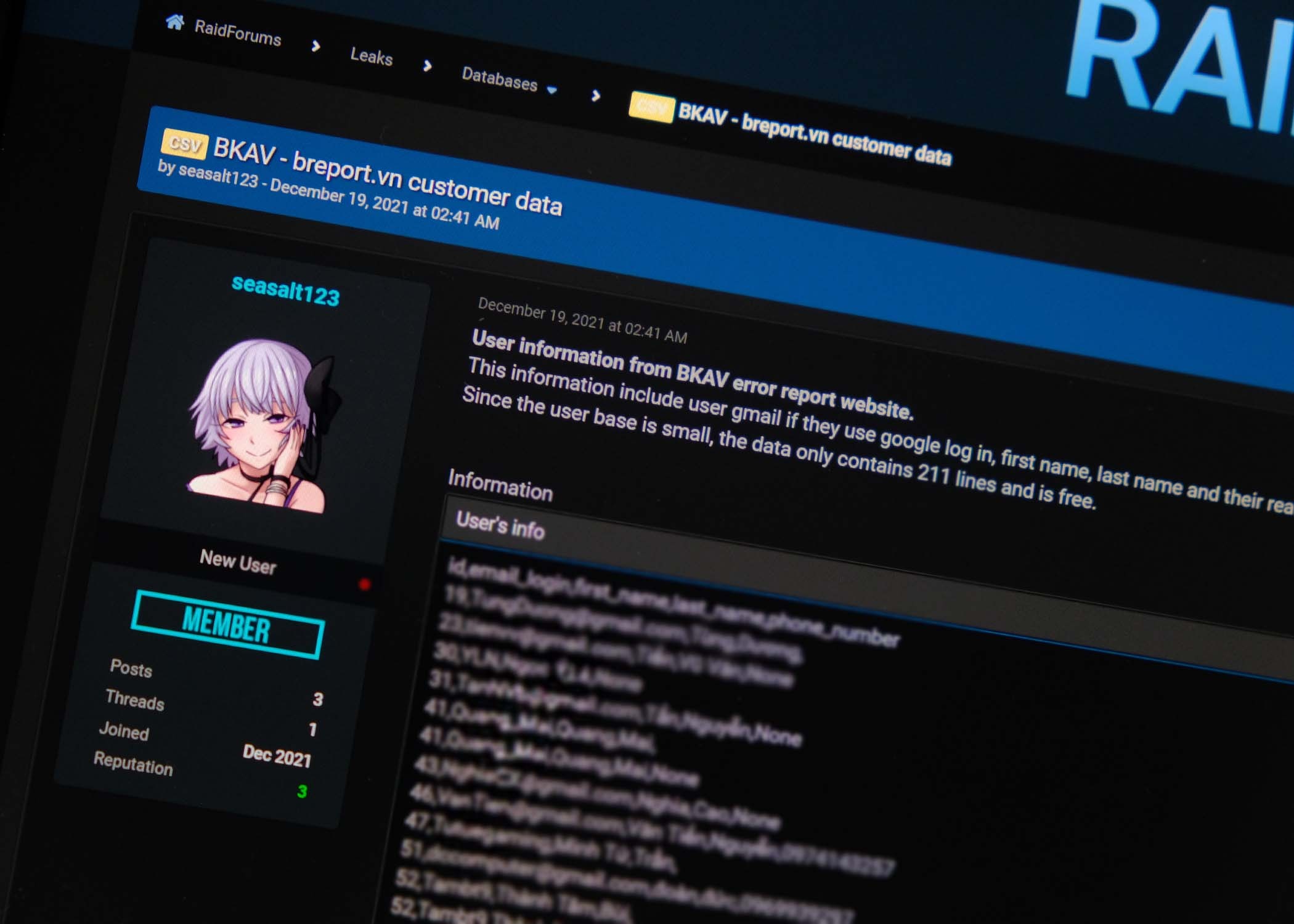 Lo thong tin nguoi dung tu trang bao loi Bphone hinh anh