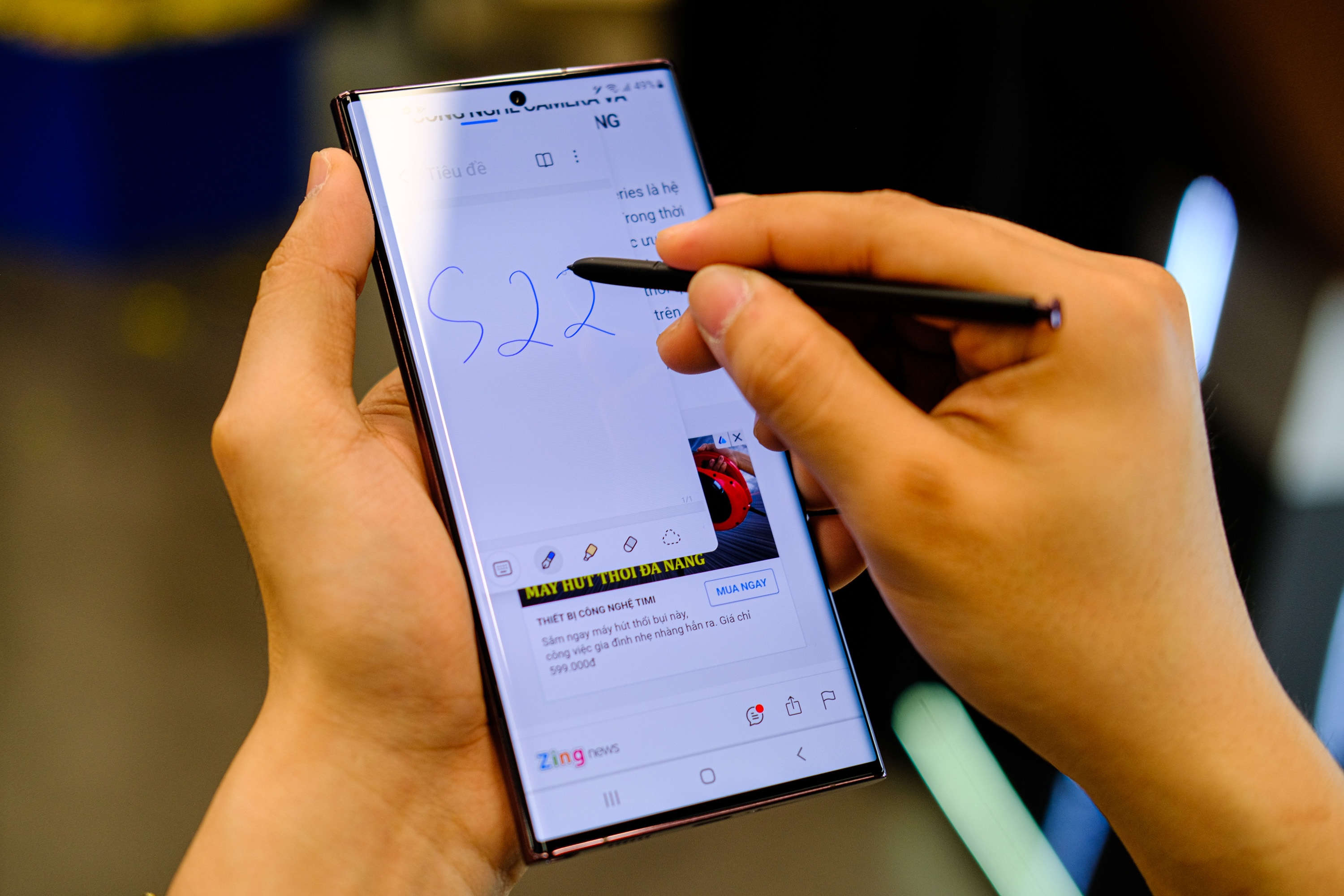 Chi tiet Samsung Galaxy S22 Ultra: ke thua di san Galaxy Note anh 12