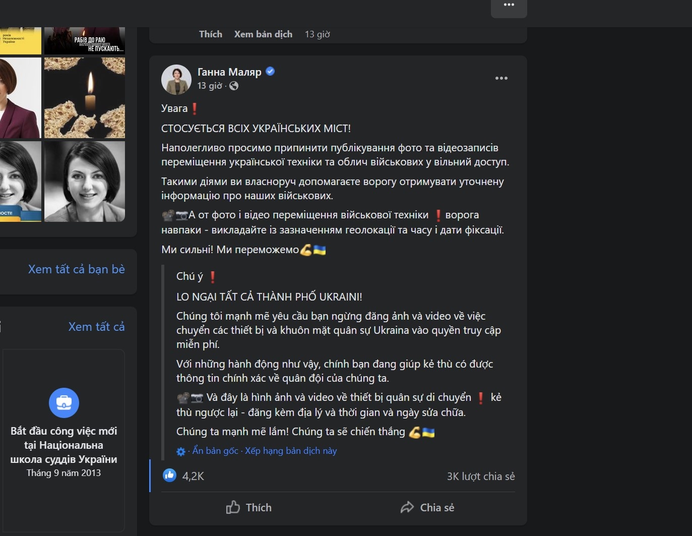 Thu truong Ukraine keu goi nguoi dan ngung chi diem quan doi tren mang anh 1