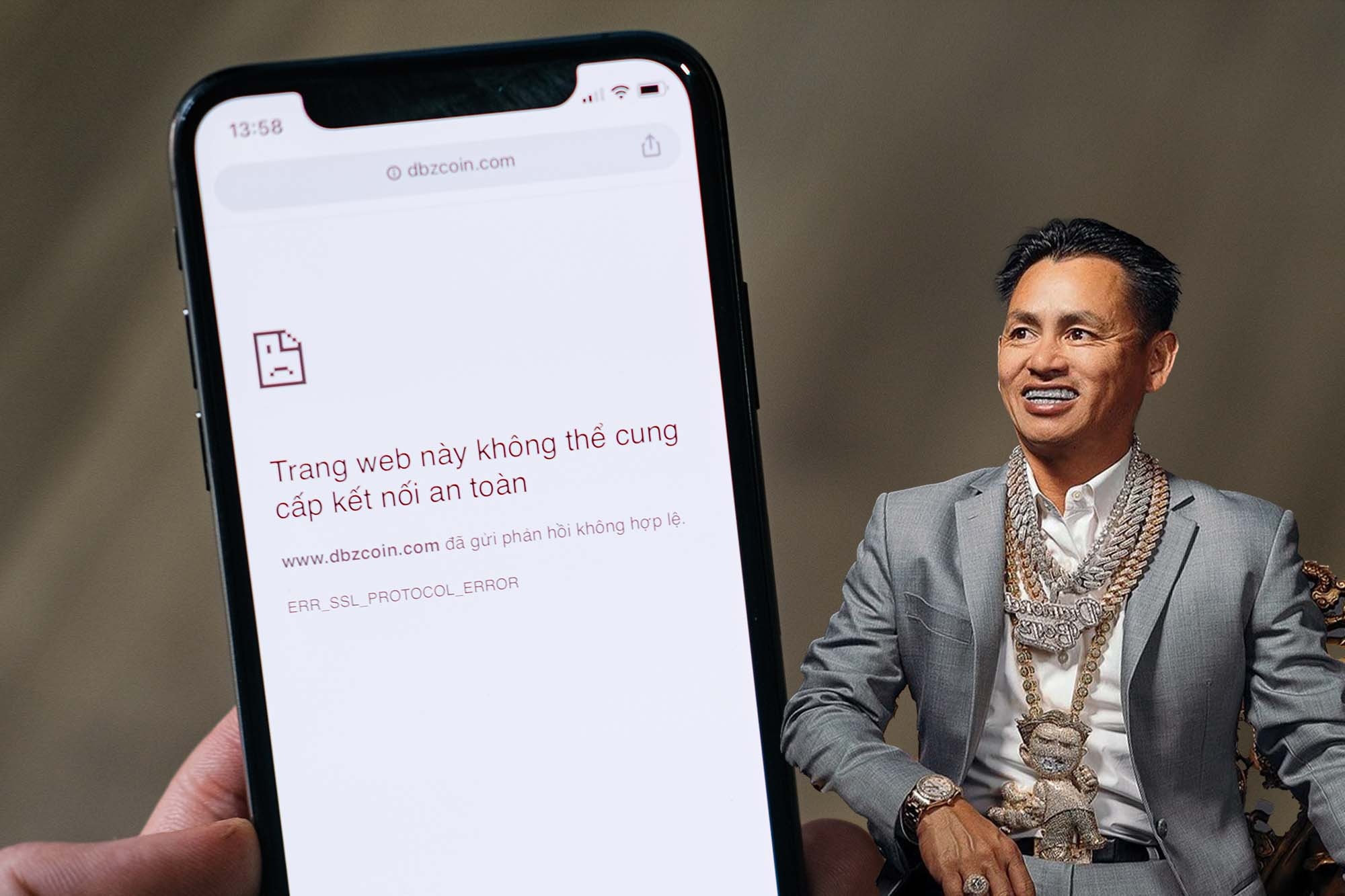 Website du an coin cua Johnny Dang dung hoat dong hinh anh