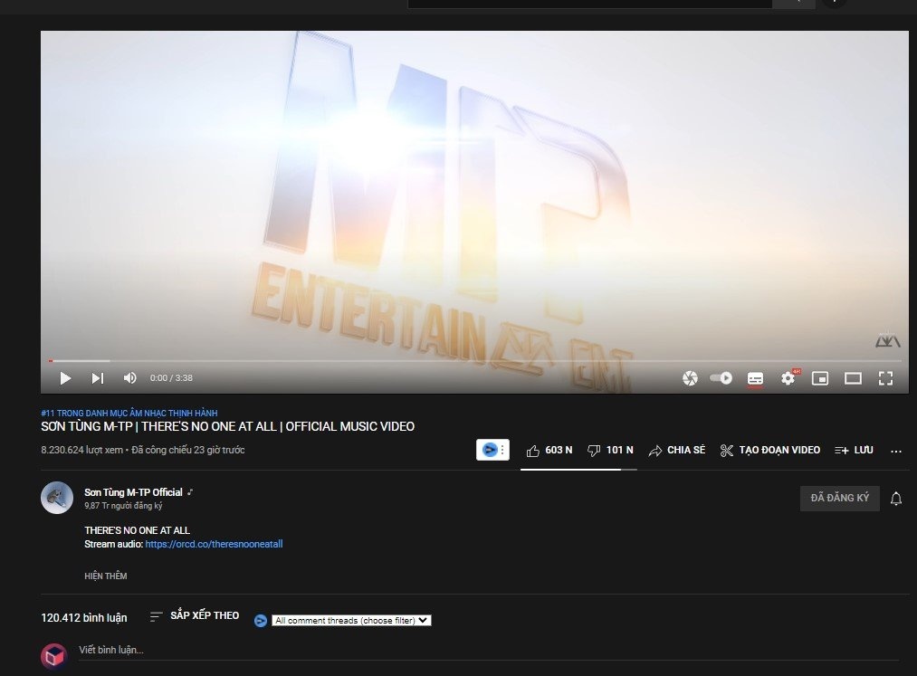 There's No One At All cua Son Tung bi go anh 1