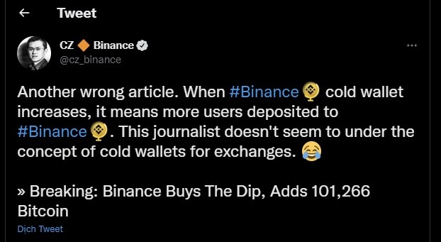 Binance khong bat day Bitcoin anh 1