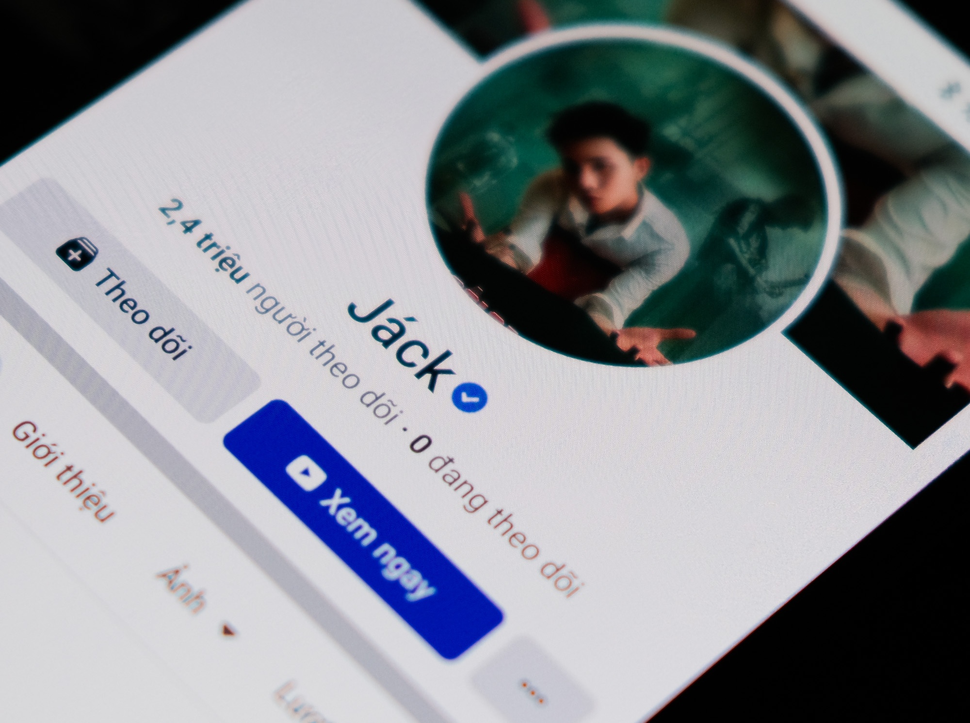 Facebook cua Jack bi doi ten thanh Jack hinh anh