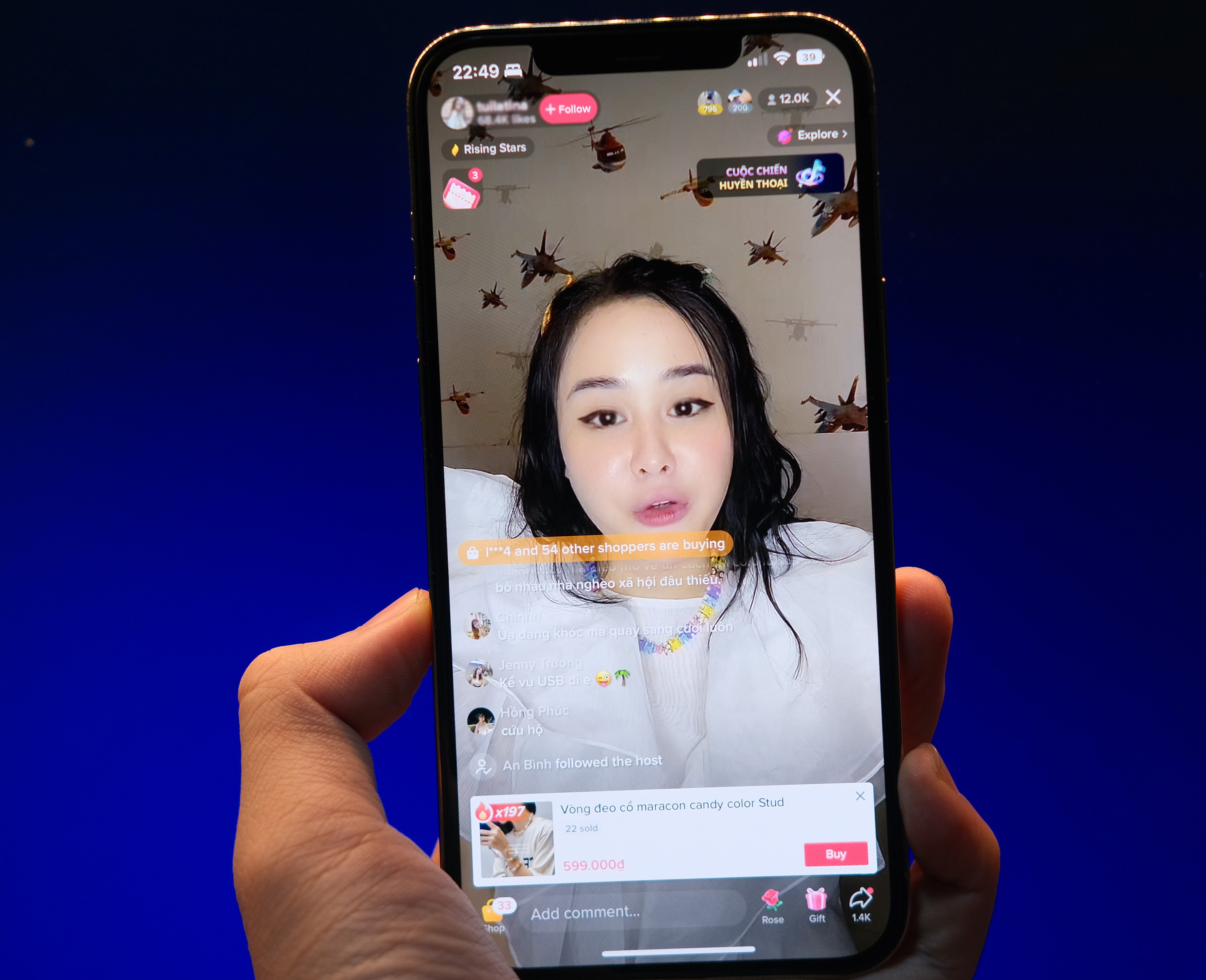 Tai khoan Tina Duong livestream ban hang tren TikTok Shop hinh anh