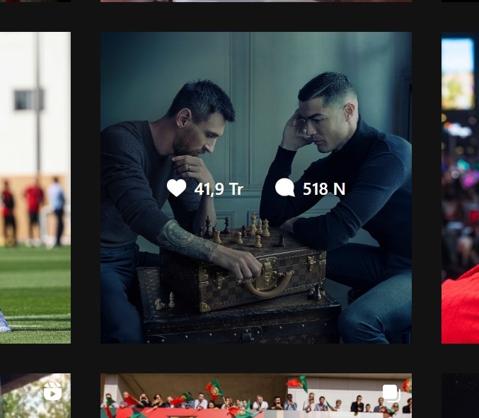 messi vuot mat ronaldo anh 1