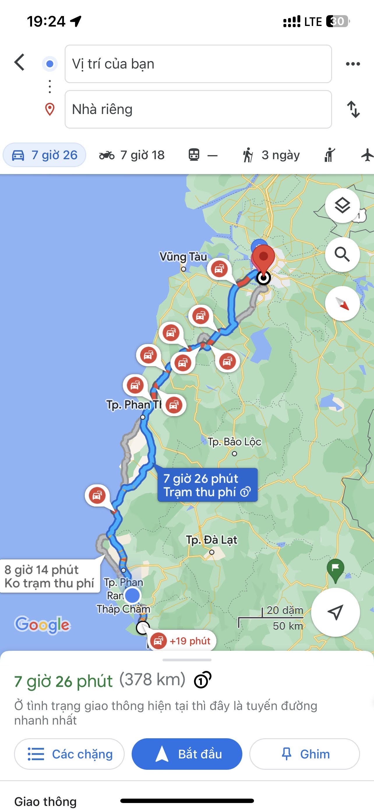 ket xe tren Google Maps anh 2