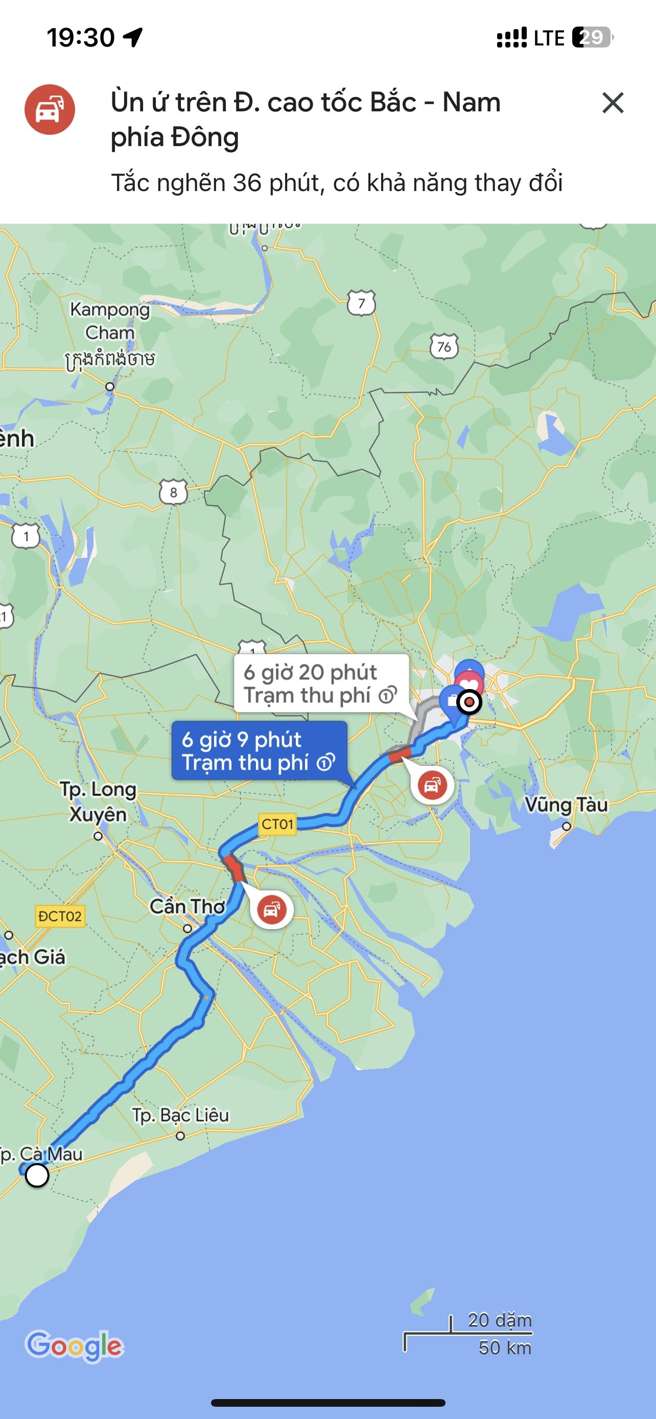 ket xe tren Google Maps anh 1