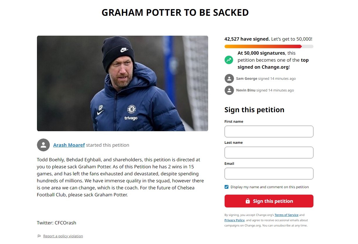 Sa thai graham Potter anh 1