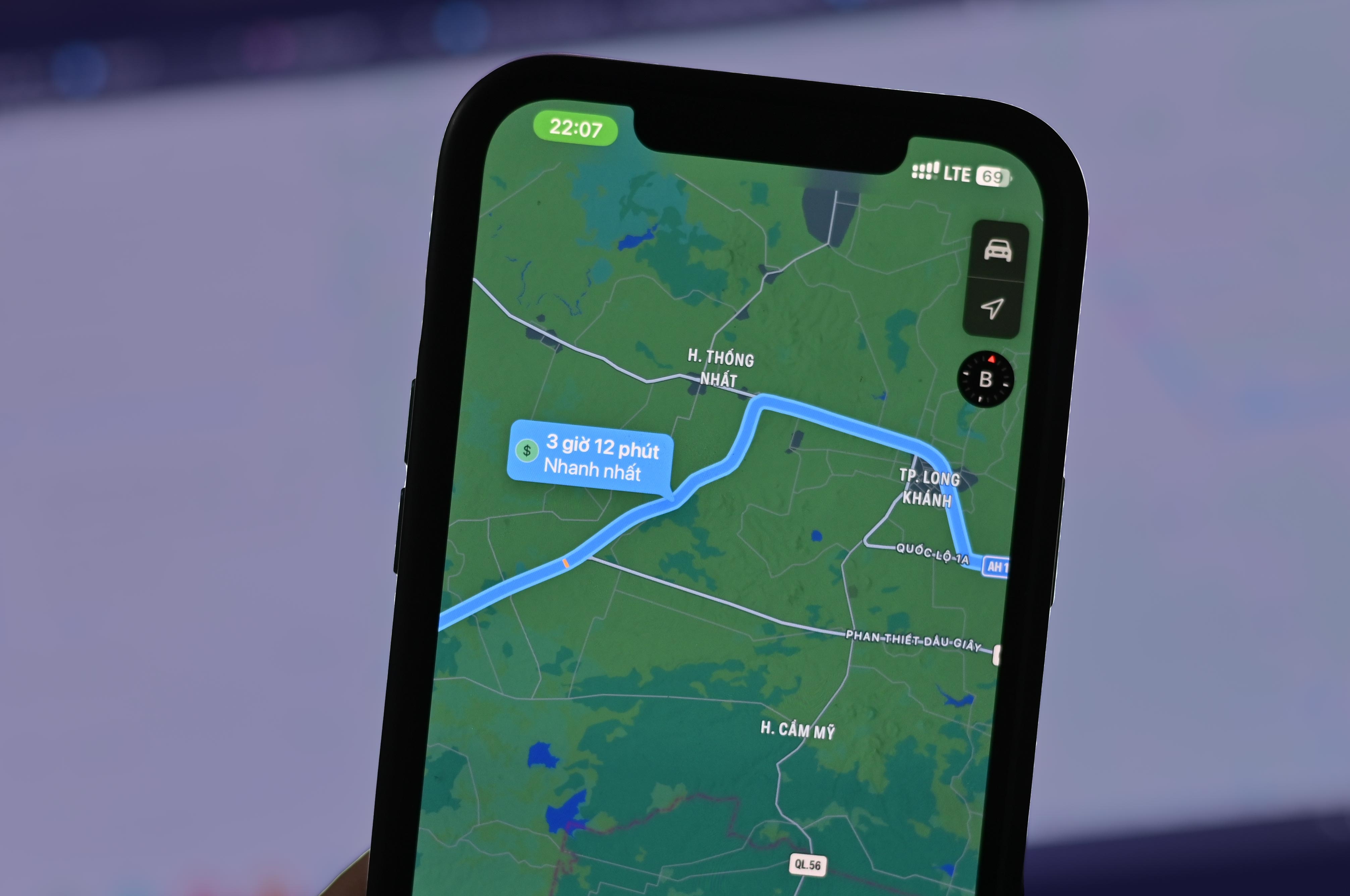 Google Maps, HERE chua cap nhat cao toc Phan Thiet - Dau Giay hinh anh