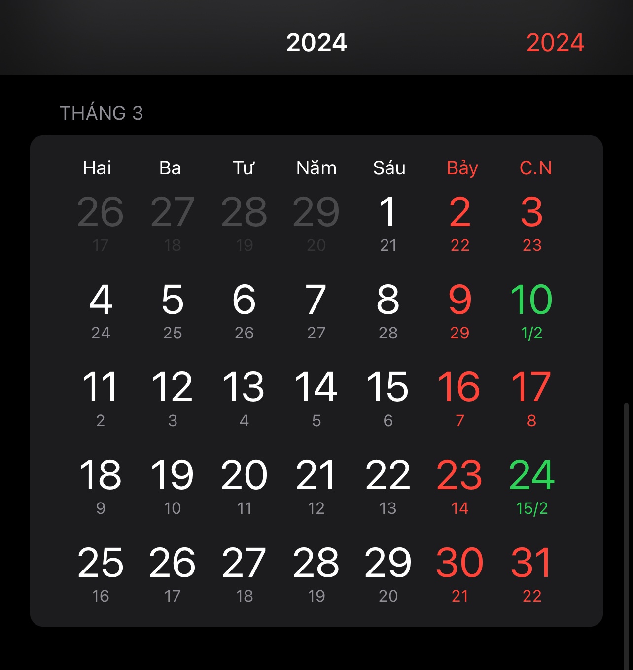 lich am iphone anh 2