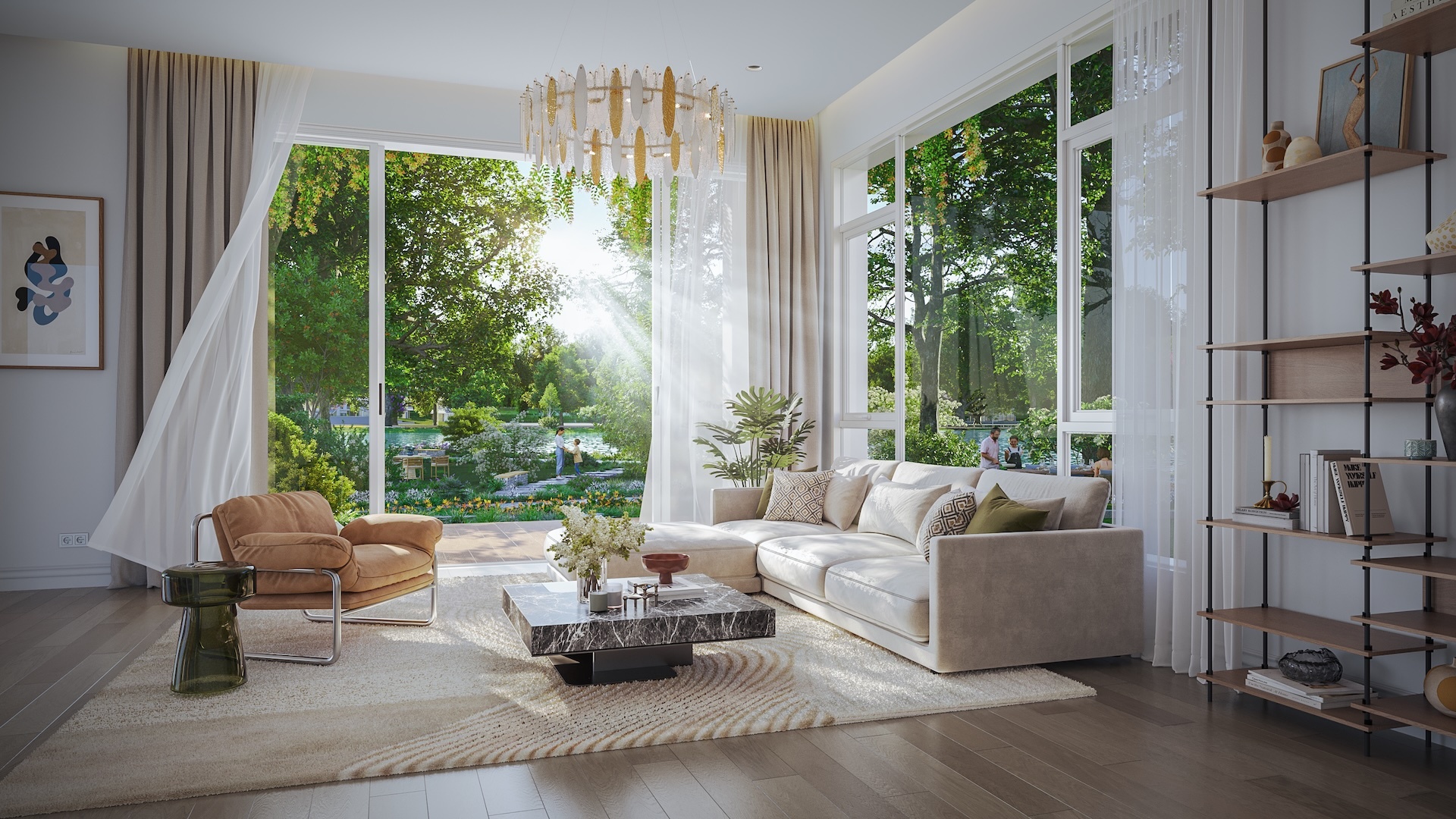 Xuat hien khu biet thu nep duoi tan rung doc dao tai mien Nam hinh anh