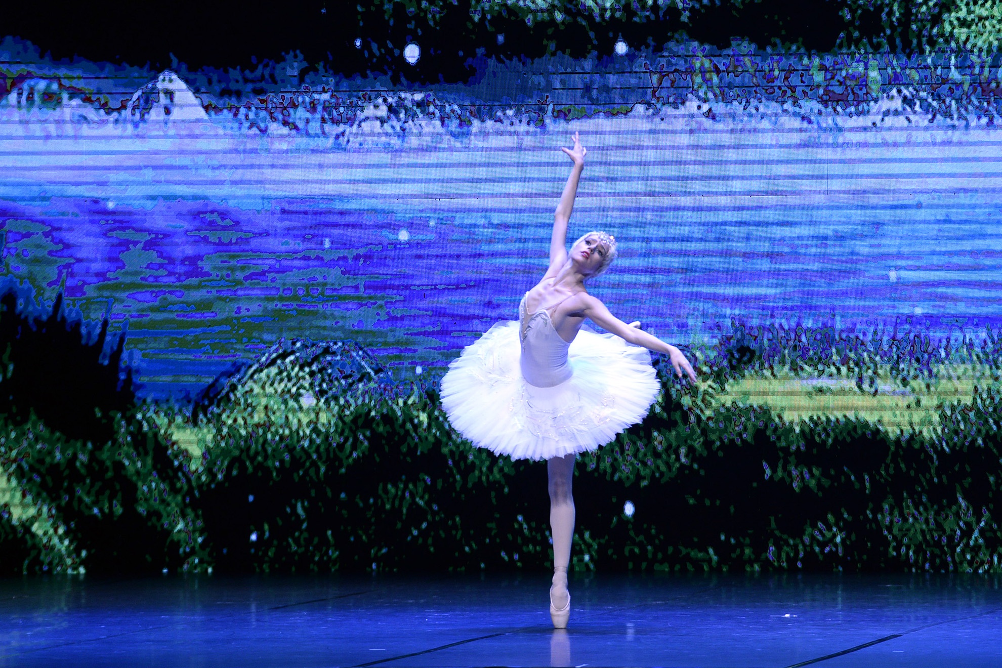 Vai diễn nàng thiên nga Odette được thể hiện bởi nữ nghệ sĩ chính Elisaveta Sergeevna Nebesnaya.