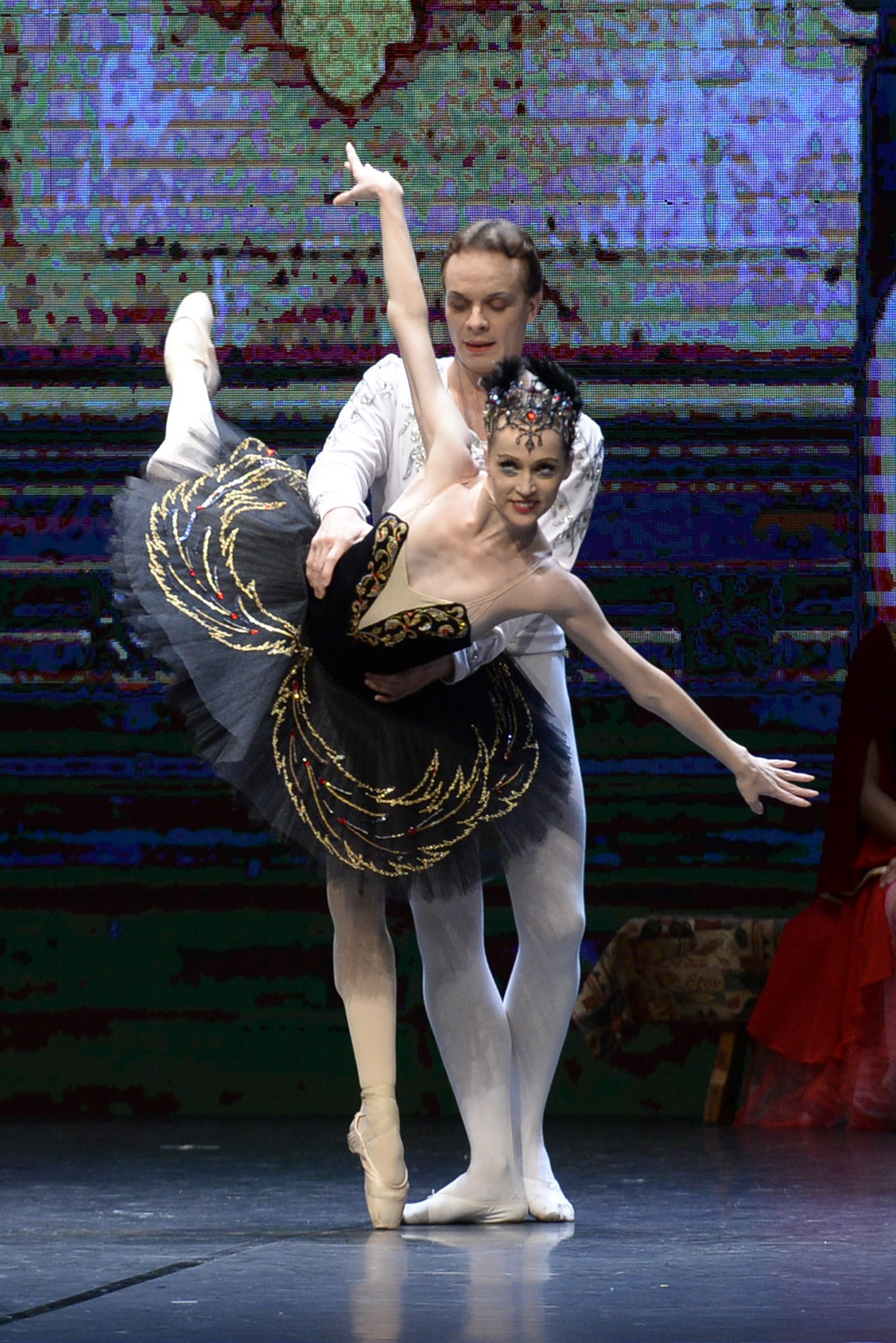 Nhưng trong buổi tiệc kén vợ, chàng hoàng tử đã bị vẻ đẹp bí hiểm của nàng thiên nga đen quyến rũ.