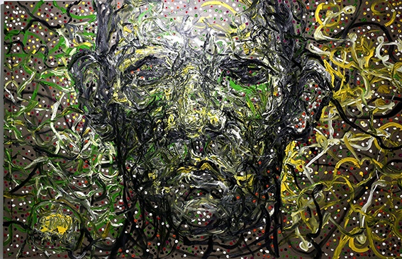 trien lam tranh lap the cua hoa si Nguyen Quoc Dan anh 1