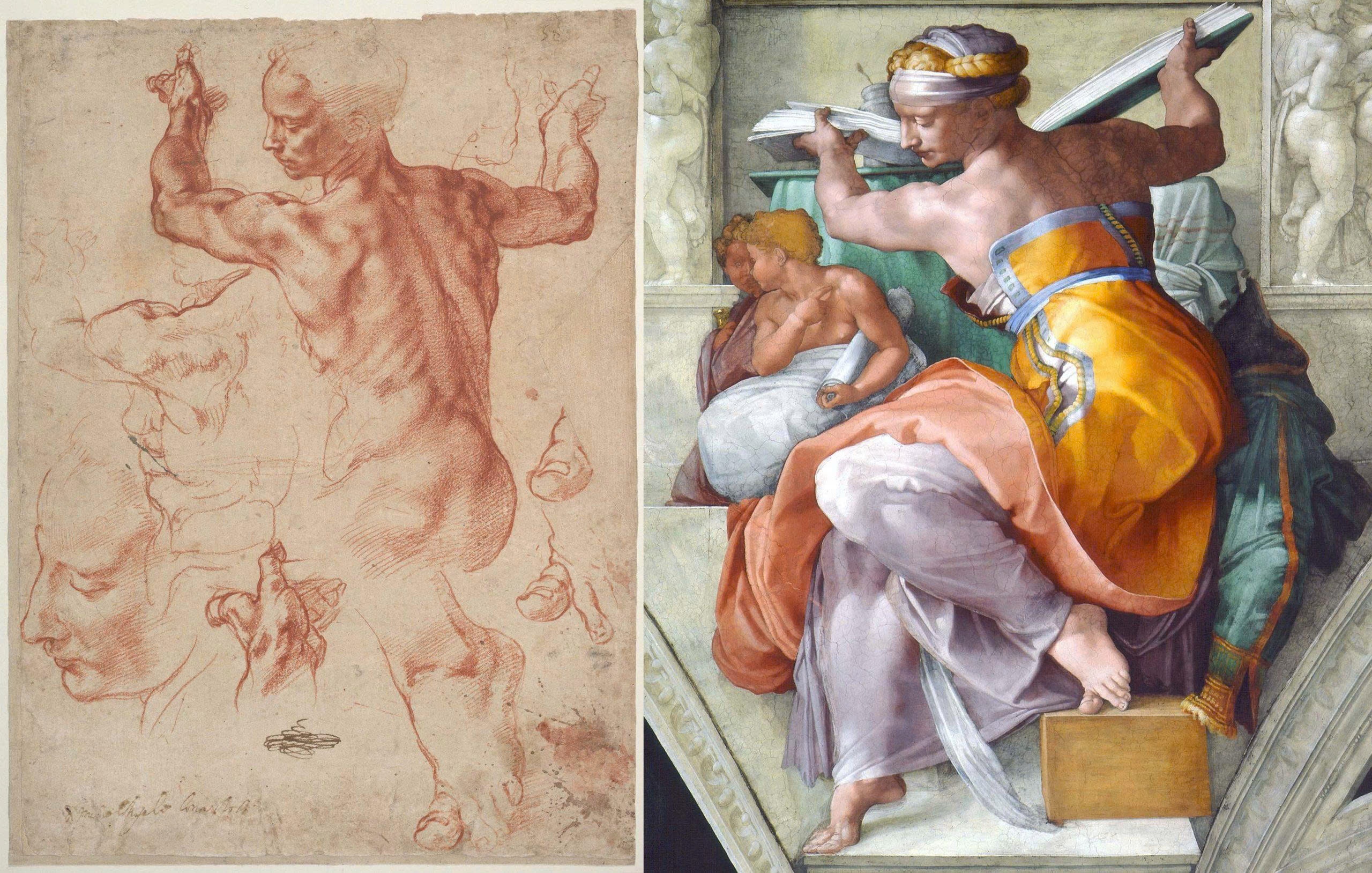 Micheangelo,  ban chan anh 1