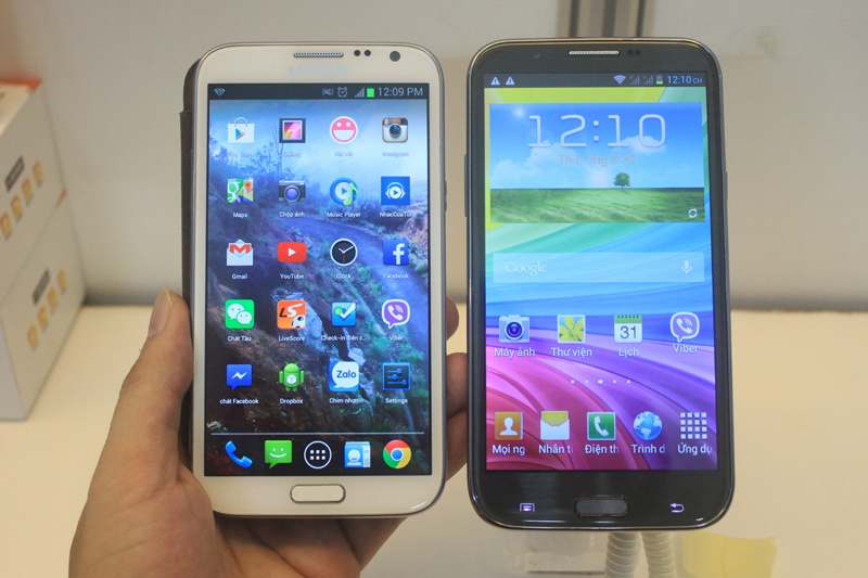 Dien thoai giong Galaxy Note II tai trien lam VCW 2013 hinh anh