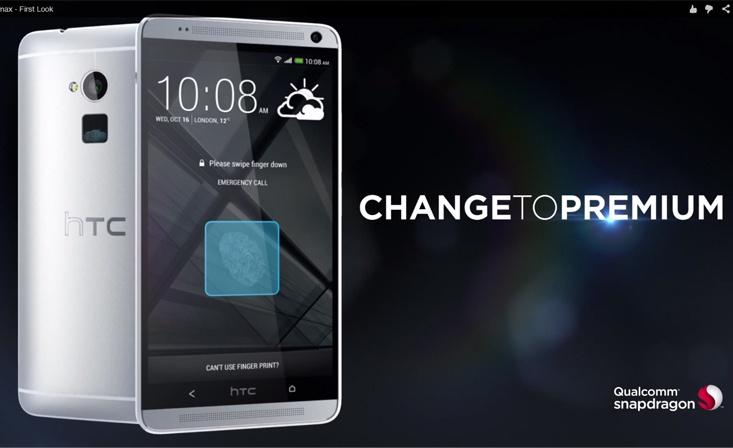 HTC tung quang cao One Max hinh anh