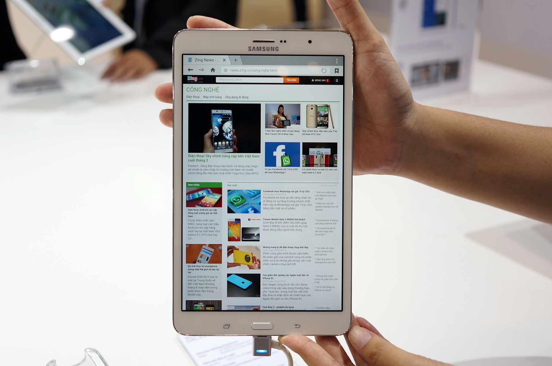 Anh Samsung Galaxy Tab Pro 8.4 sap ve Viet Nam hinh anh