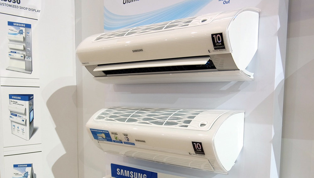 Samsung gioi thieu may dieu hoa thong minh ba mat co Wi-Fi hinh anh