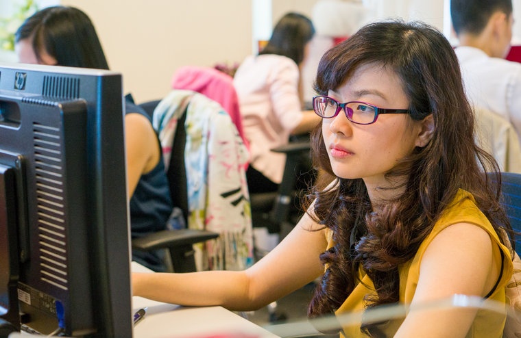 Ben trong ngan hang co dieu kien lam viec tot nhat Viet Nam hinh anh