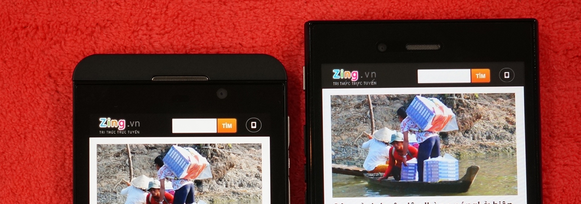 Xét về tỷ lệ diện tích màn hình ở mặt trước, Z3 tận dụng tốt hơn các không gian trống.