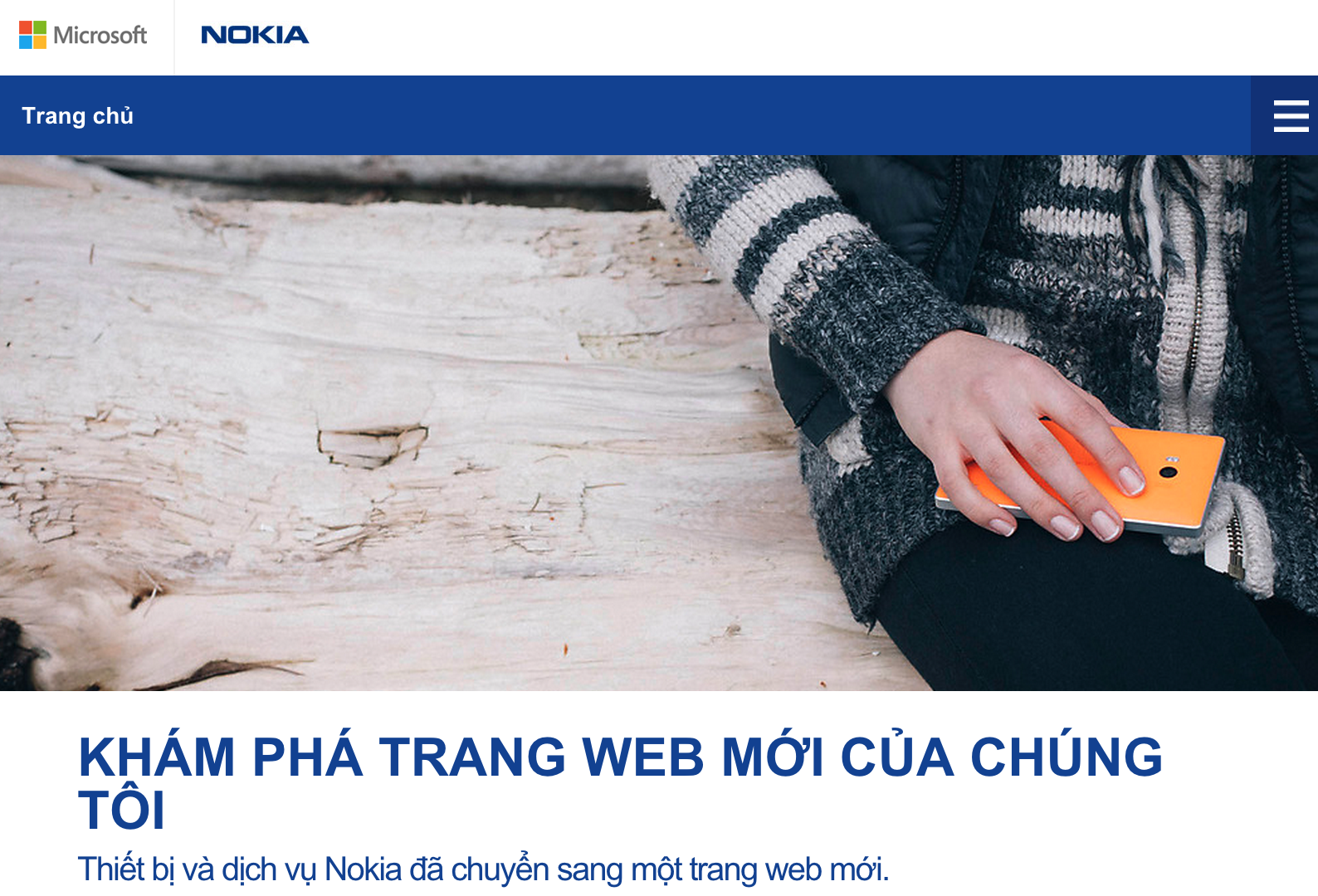 Trang web cua Nokia VN chuyen sang dia chi Microsoft hinh anh