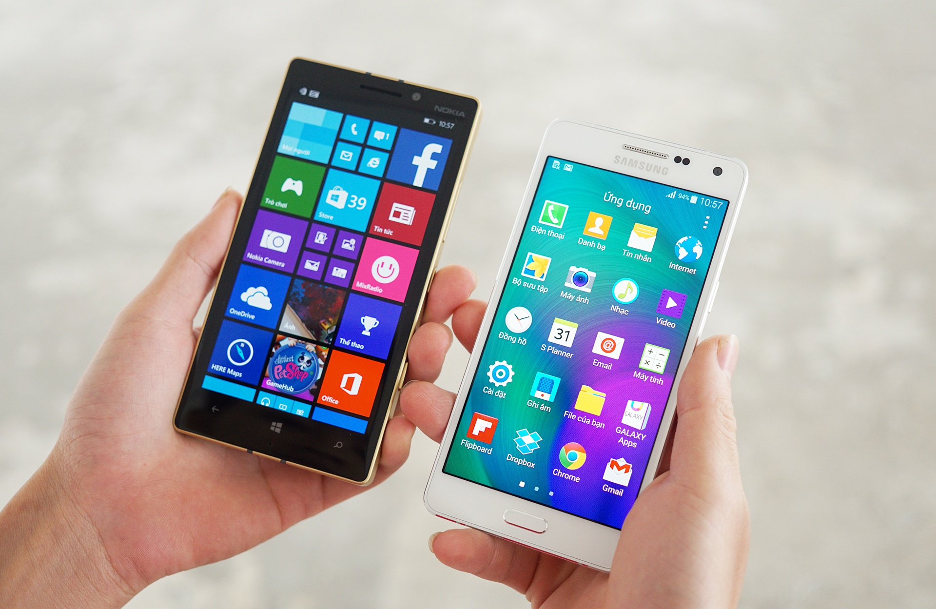 Galaxy A5 va Lumia 930 Gold do thiet ke hinh anh