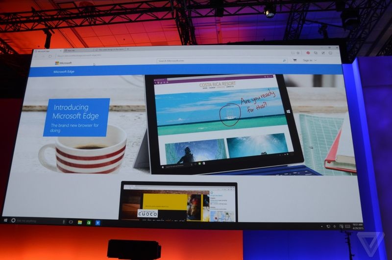 Microsoft ra mat Edge - trinh duyet thay IE tren Windows 10 hinh anh