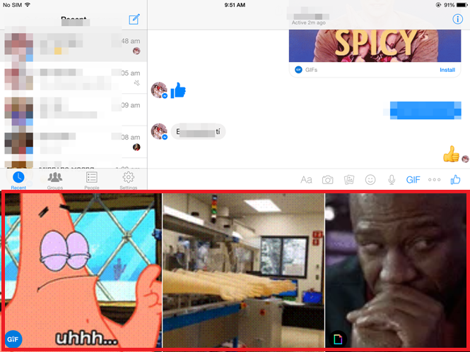 Facebook Messenger tren iOS duoc tich hop nut gui anh dong hinh anh
