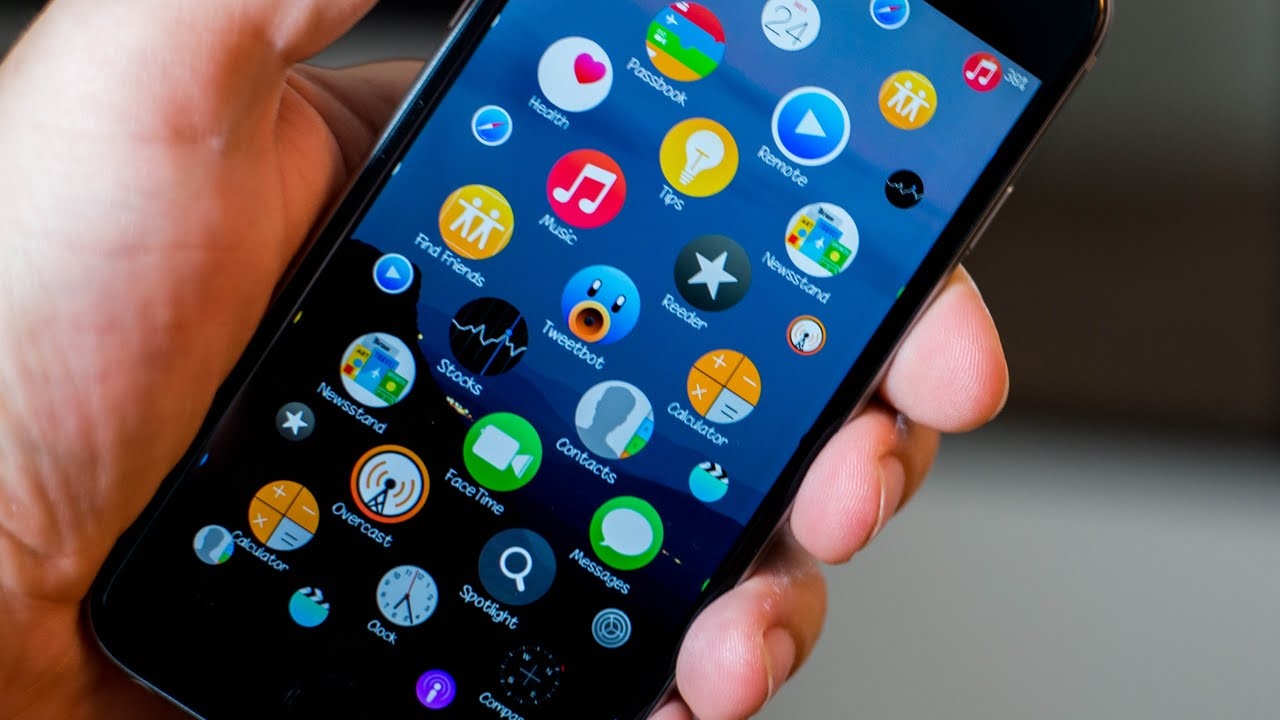 Cach doi giao dien iPhone 6 giong dong ho Apple Watch hinh anh