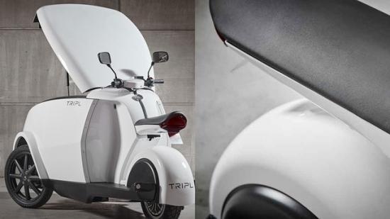 Khác với các mẫu xe giao hàng thông thường, cốp xe của Trefor Tripl lại được đặt ở phía trước. Song, thiết kế của mẫu xe này được đánh giá là thân thiện với người sử dụng nhờ thiết kế yên tùy chỉnh độ cao và bàn đặt chân tiện lợi chạy dọc theo bánh sau.