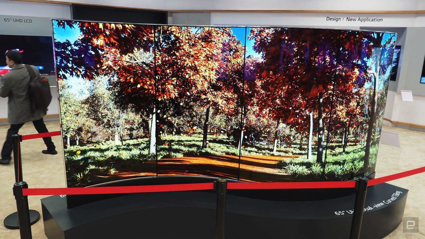 Loat TV the he 2016 vua trinh lang tai CES hinh anh