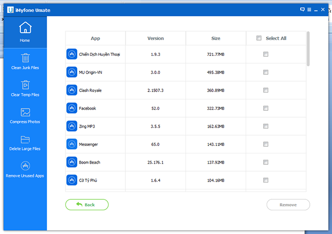 Phan mem don rac tang bo nho iPhone anh 6
